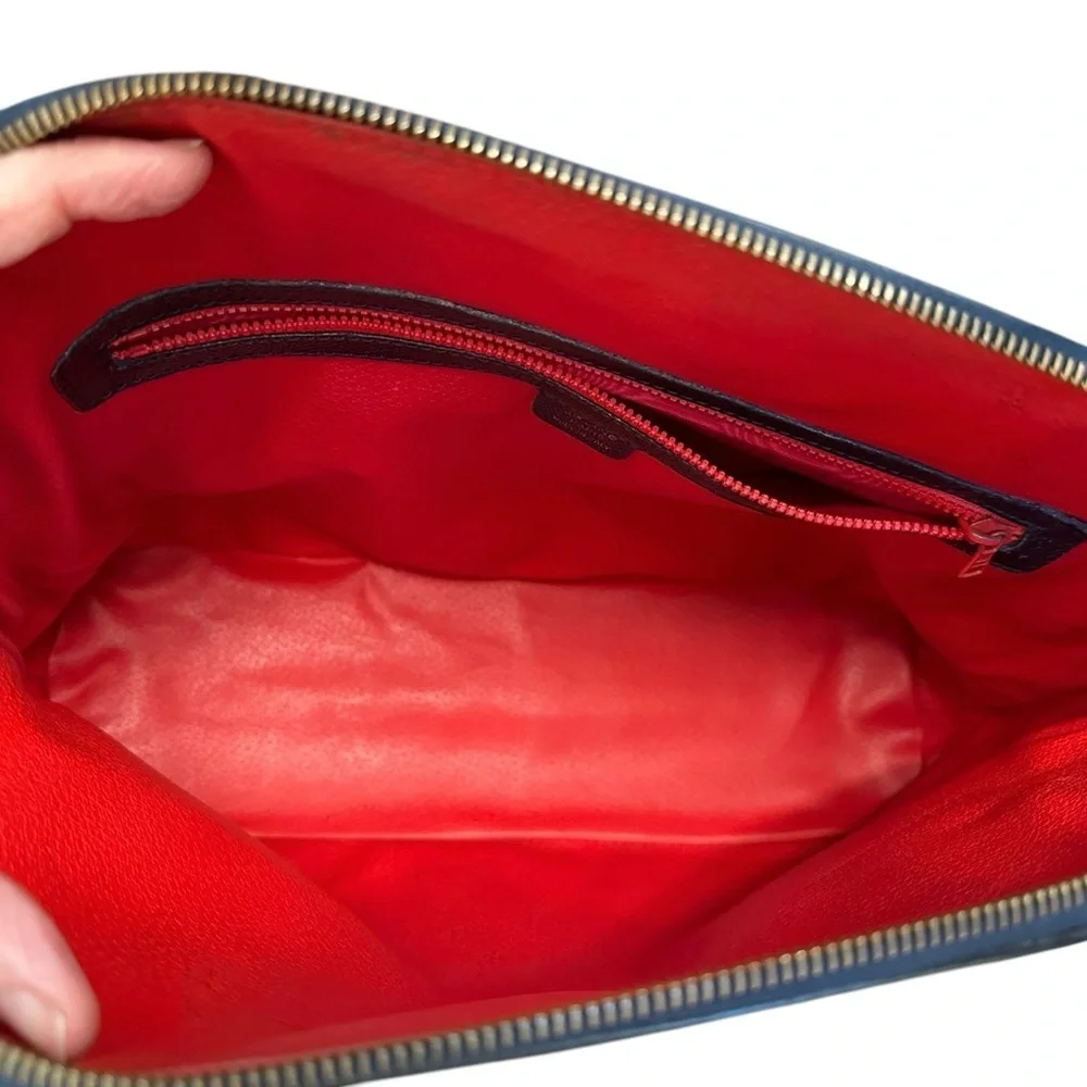 Elegant Vintage CELINE Navy Blue Bolide Top Handle Bag - Picture 9 of 15